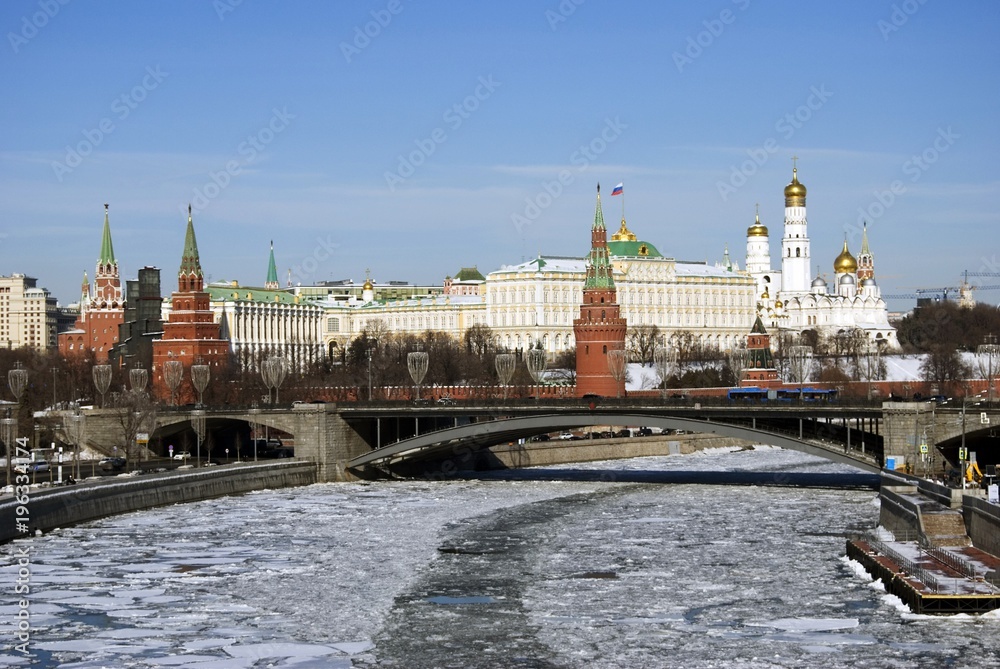 Obraz premium Architecture of Moscow Kremlin. Color photo.