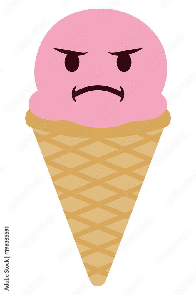 Eiscreme Emoji beleidigt Eiscreme Emoji beleidigt
