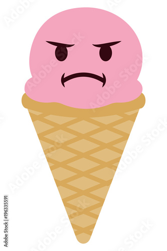 Eiscreme Emoji beleidigt