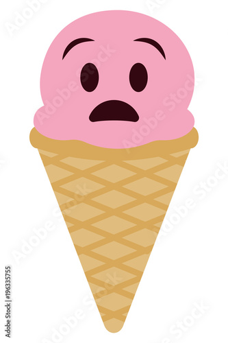 Staunendes Eiscreme Emoji