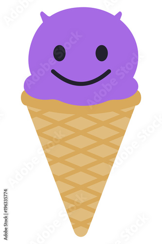 Esicreme Emoji - violetter Teufel