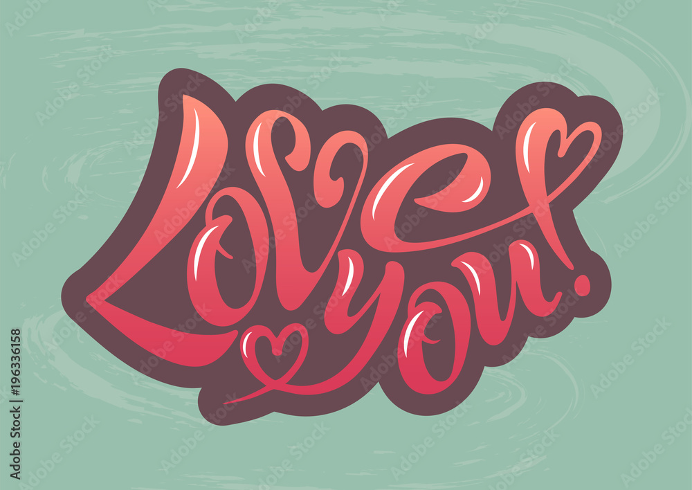 Vector illustration of I love you Vector illustration of I love you