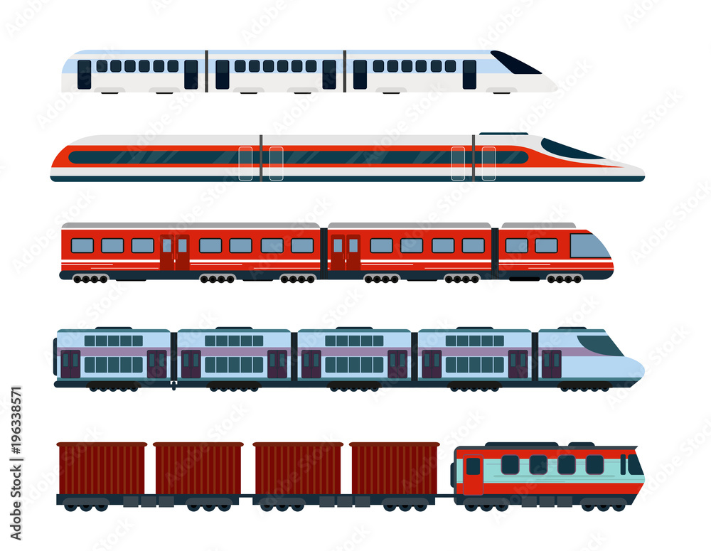 Premium Vector Continuous one line drawing. modern high-speed passenger commuter train. vector illustration