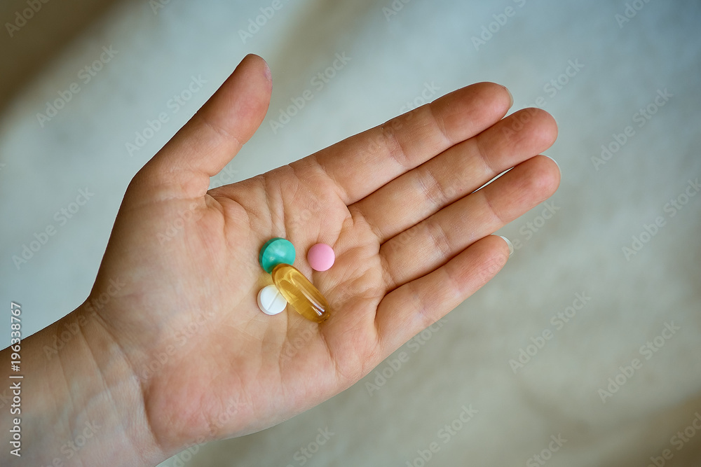 Pills in hand