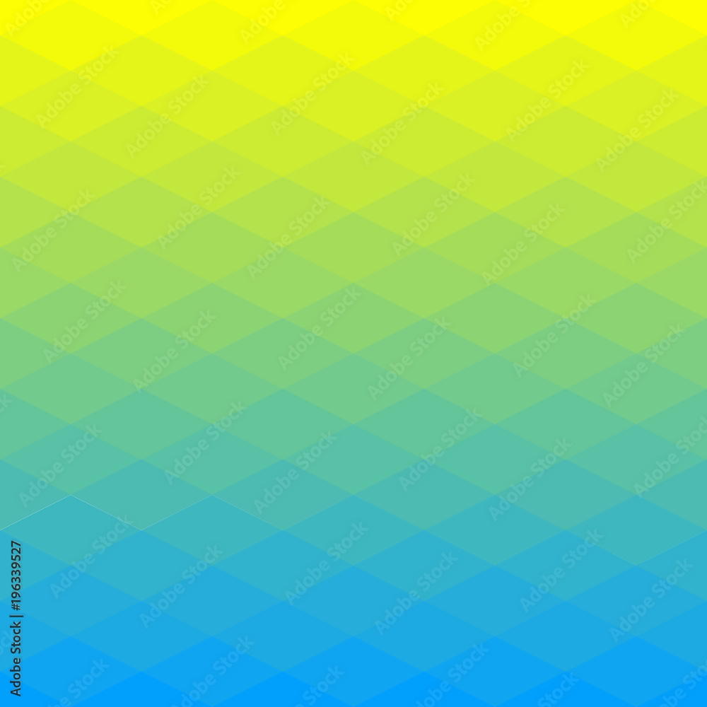 Abstract poligonal background of rhombus. Geometry illustration with gradient colors.