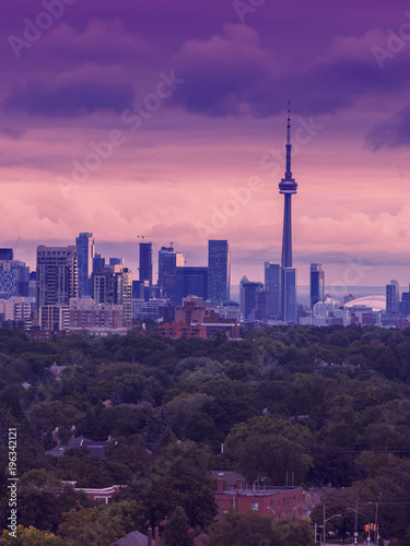 Toronto's skyline, the view from my balcony 