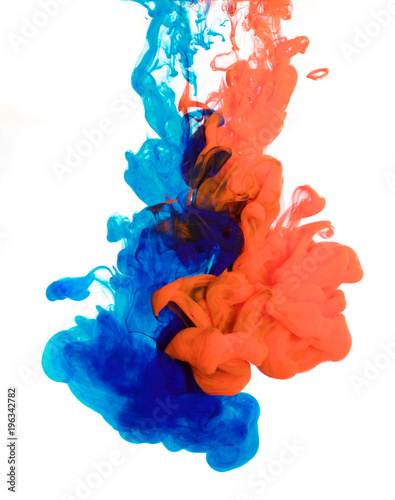 inks ins water, color abstraction, color explosion