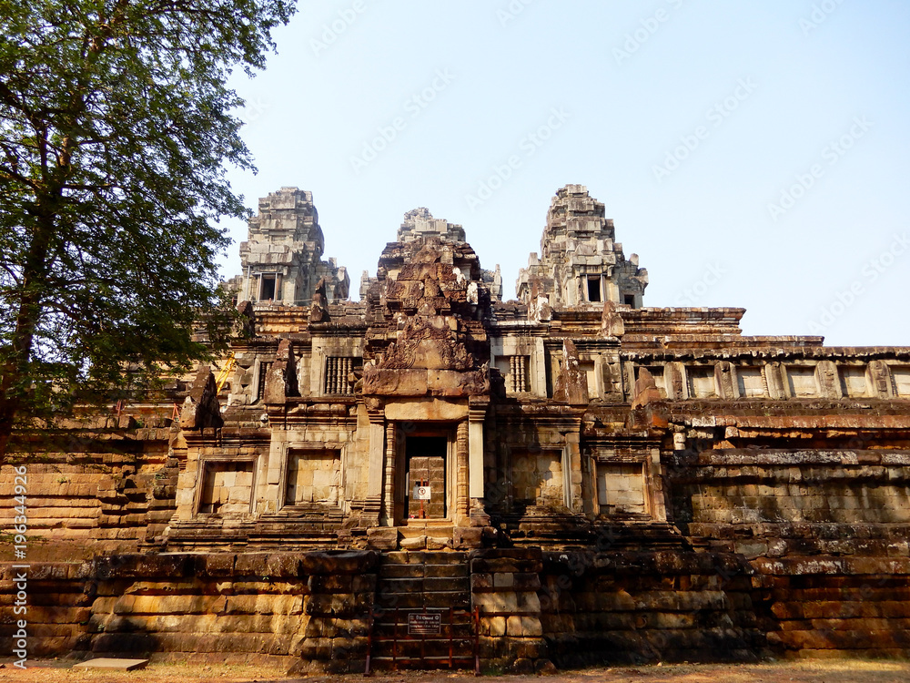 Ancient ruins of khmer temples