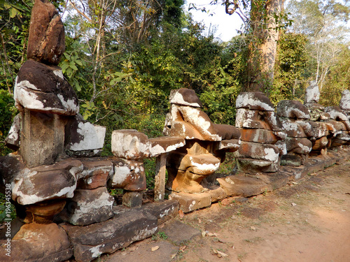 Ancient ruins of khmer temples