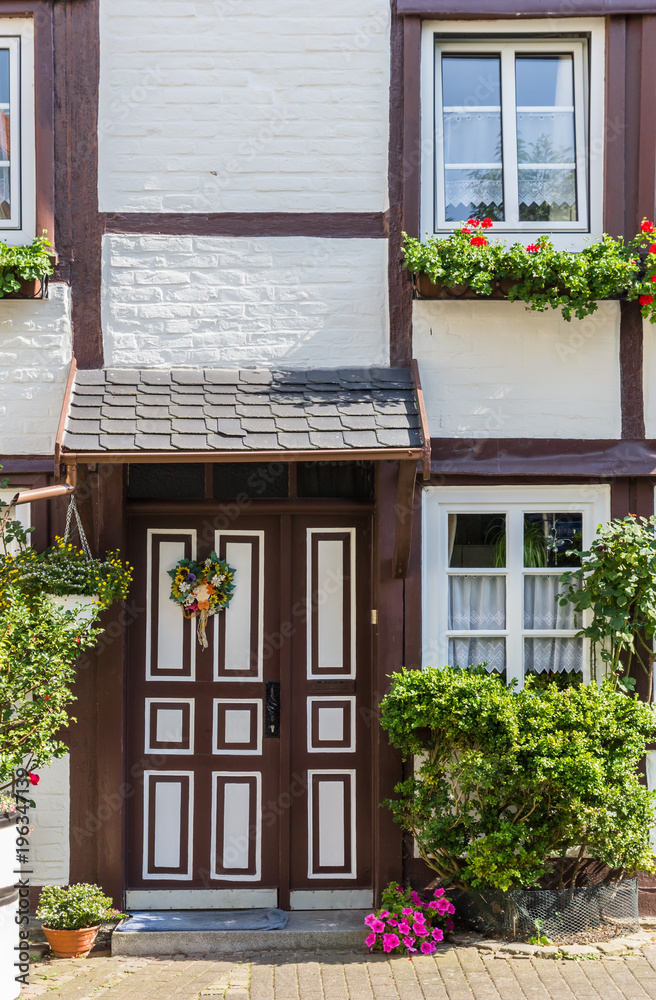 Door to a half timbered house in Soest Door to a half timbered house in Soest