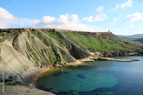 Landscape of Gnejna Bay in Malta photo