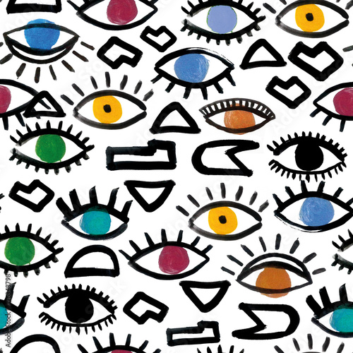 Geometric Eyes - Pattern