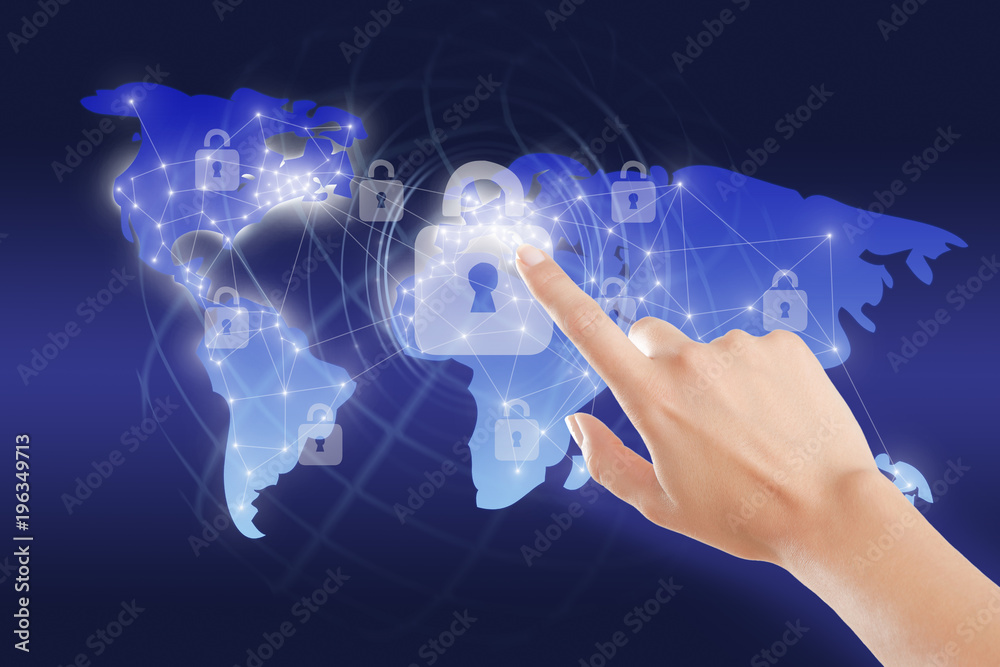 Hand world map encryption Hand world map encryption