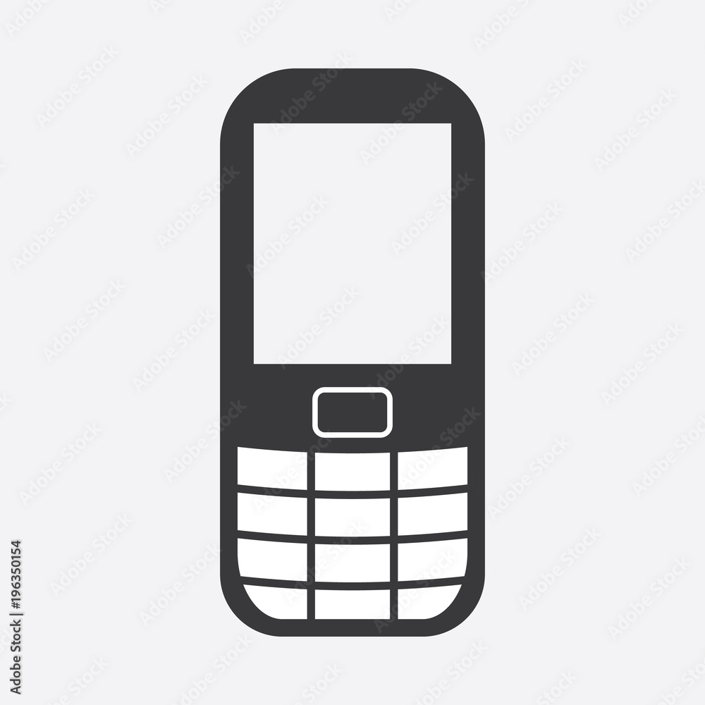 Cell phone icon. Mobile phone icon Cell phone icon. Mobile phone icon