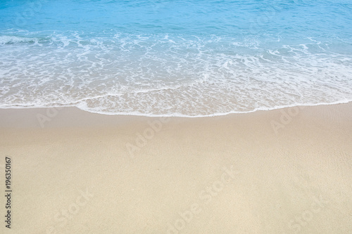 A beautiful beach sand on summer in thailand