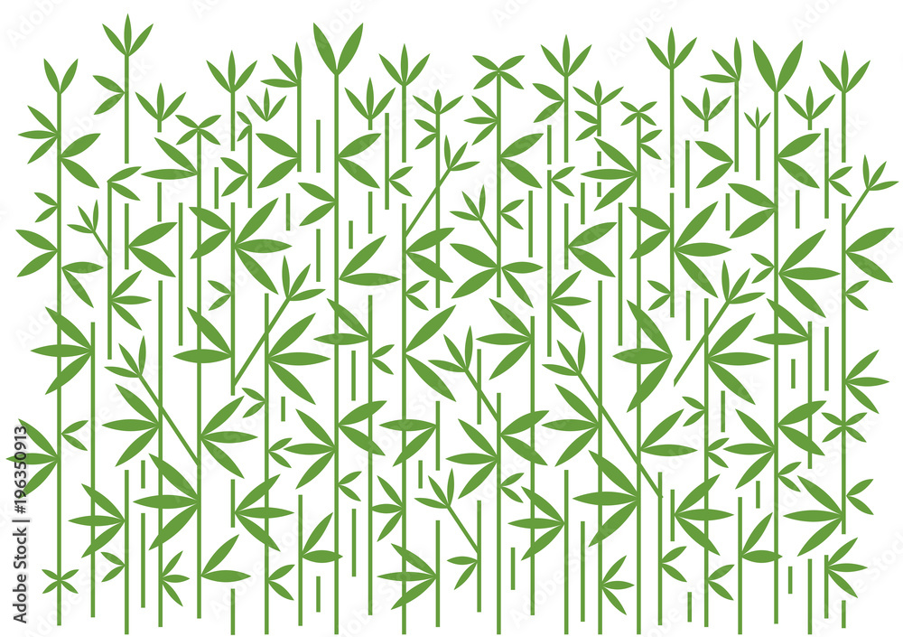 Fototapeta premium Bamboo decorative green background. stylized Illustration of green bamboo decorative background.Vector available. 