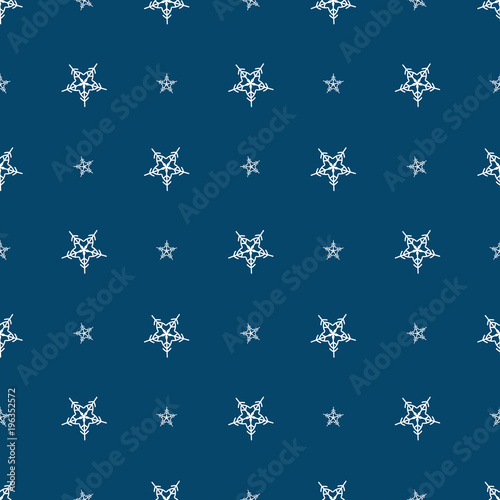 vector abstract seamless winter pattern with snowflakes