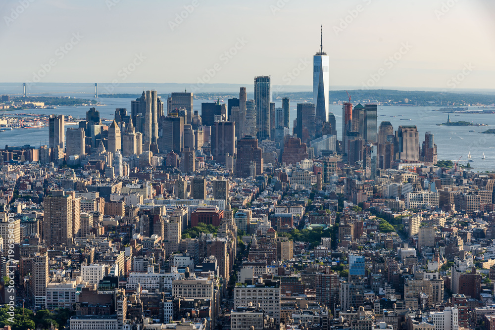 Aerial view of Manhattan