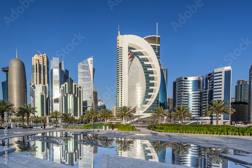 West Bay on the Corniche in Doha Qatar photo