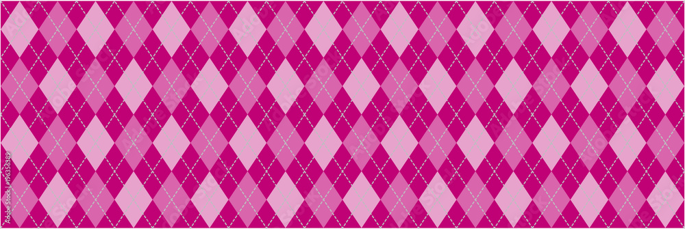 Pink Argyle Banner