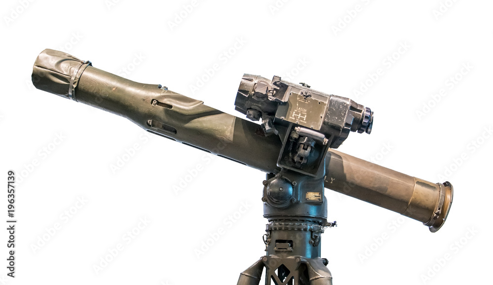 TOW weapon system from Vietnamese war, isolated on white background TOW weapon system from Vietnamese war, isolated on white background