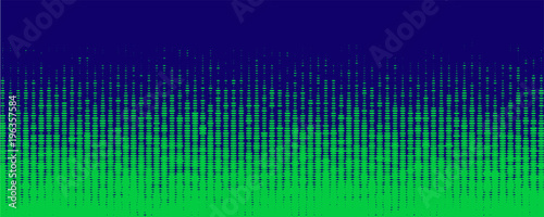 Blue and Green Halftone Banner