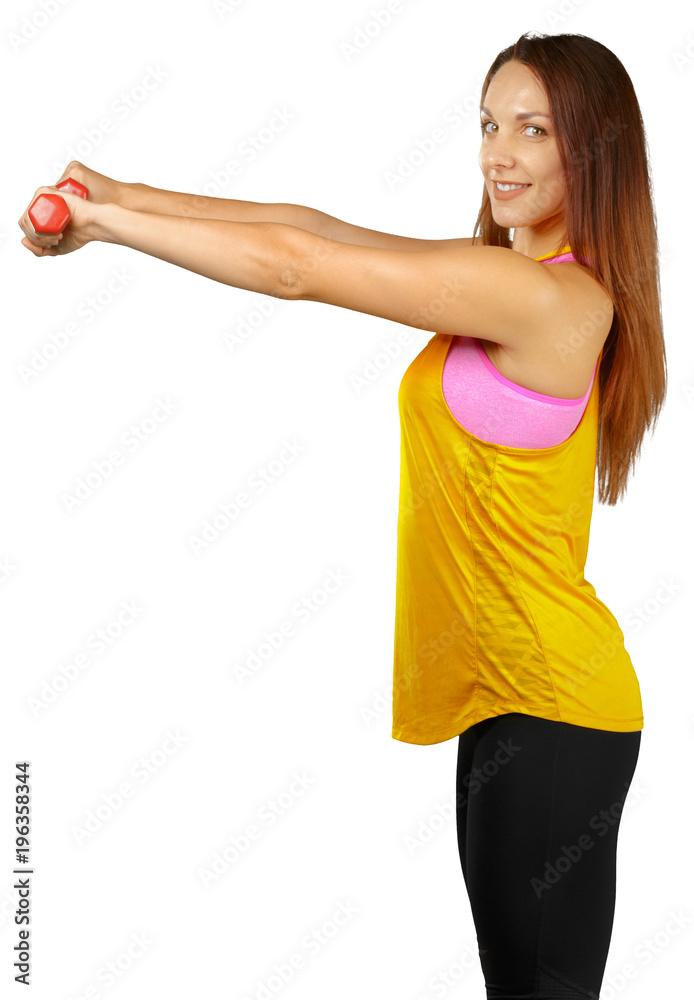 Beautiful young fitness woman. Isolated over white background. Beautiful young fitness woman. Isolated over white background.
