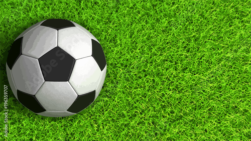 Soccerball on grass