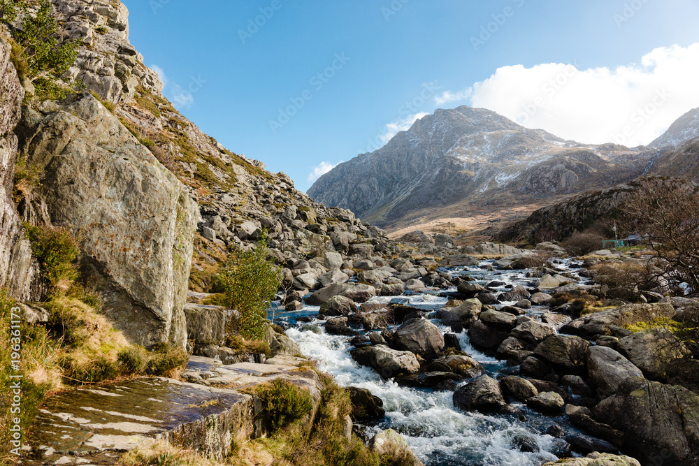 Mountains and Streams in Snowdonia