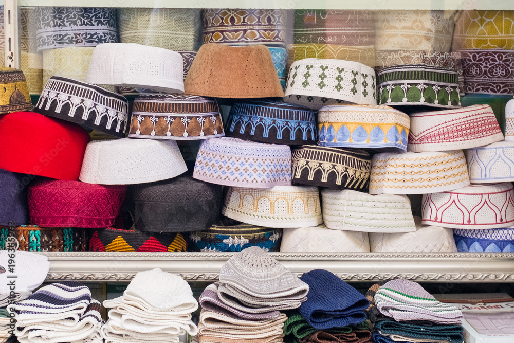 Arab hats on display