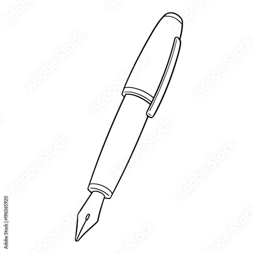 vector of fountain pen