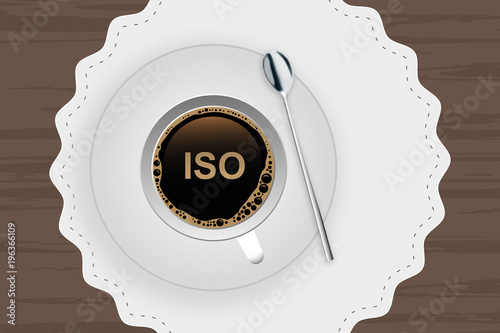 Kaffeetasse mit Untertasse - ISO