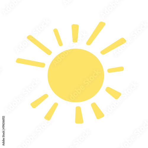 sun icon. vector Illustration