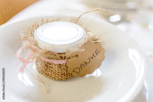Mitgift auf einer Hochzeit