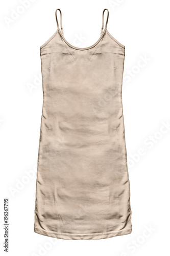 Beige dress isolated
