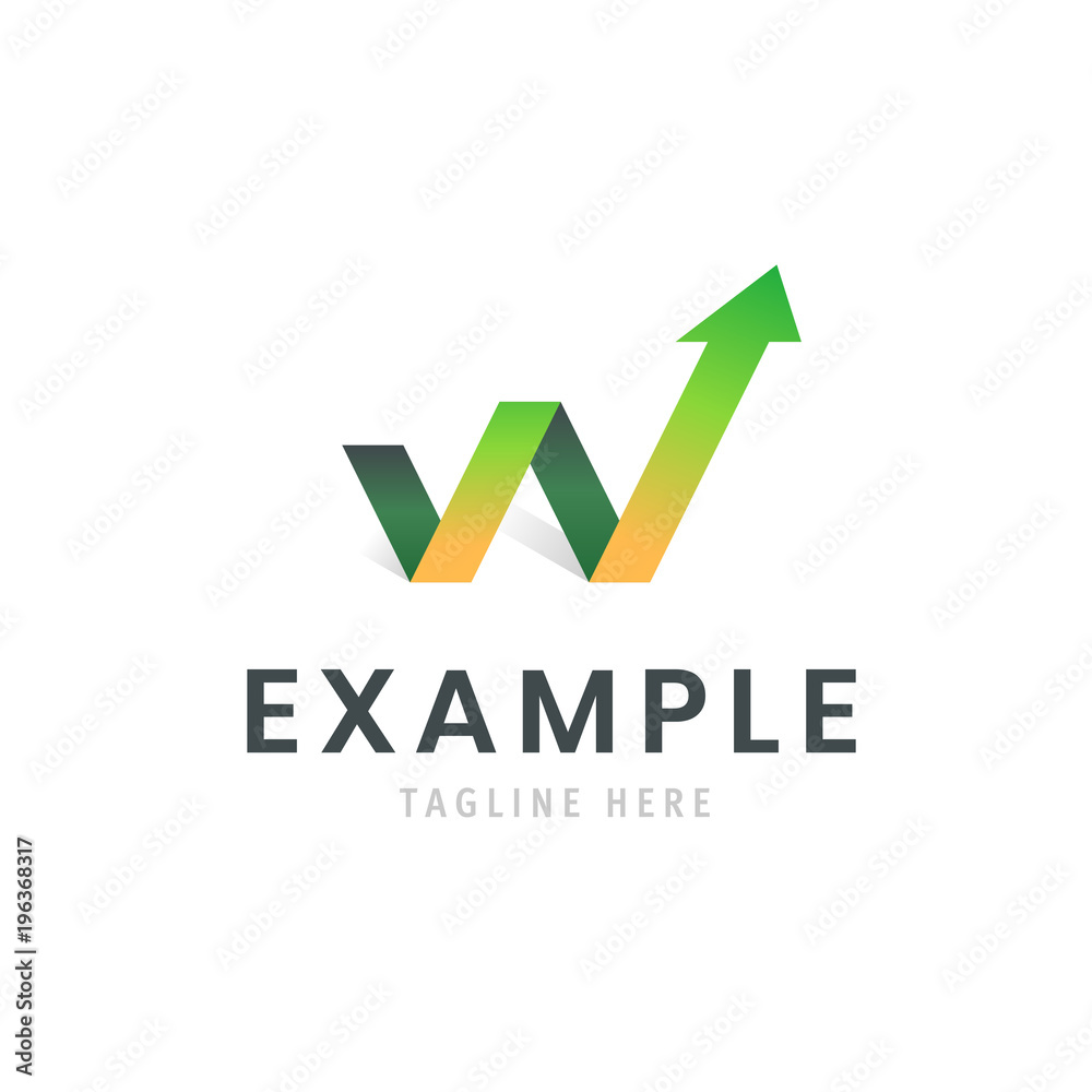 Abstract arrow logo. Company emblem, business icon. Branding element for template.