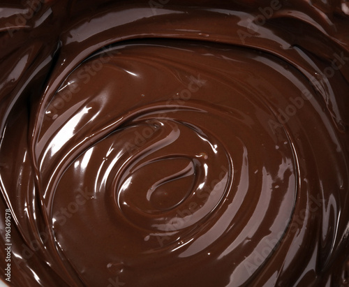 Melting chocolate, melted delicious chocolate for praline icing confectionery