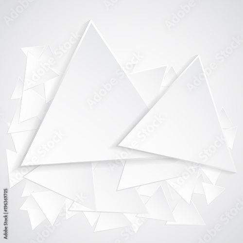 Abstract Triangle Shape background in gray color