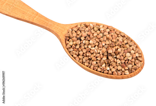 Buckwheat in spoonful