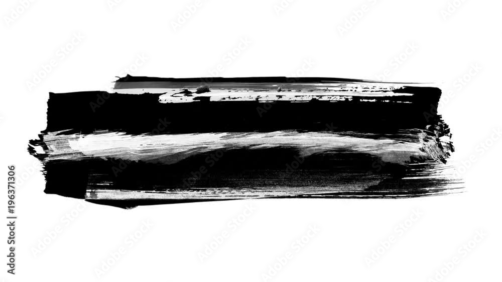 Looping Underline Vídeo do Stock: Grunge brush stroke. Abstract hand - painted element ...