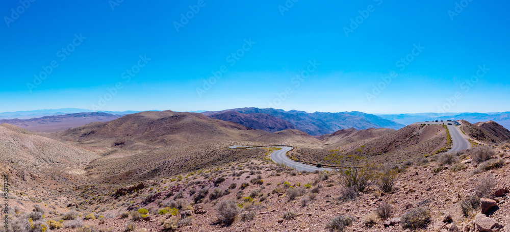 Aerial panorama view from Dante's View at Death Valley National park in USA Nevada