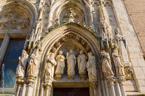 facade detail of the old town hall in Cologne