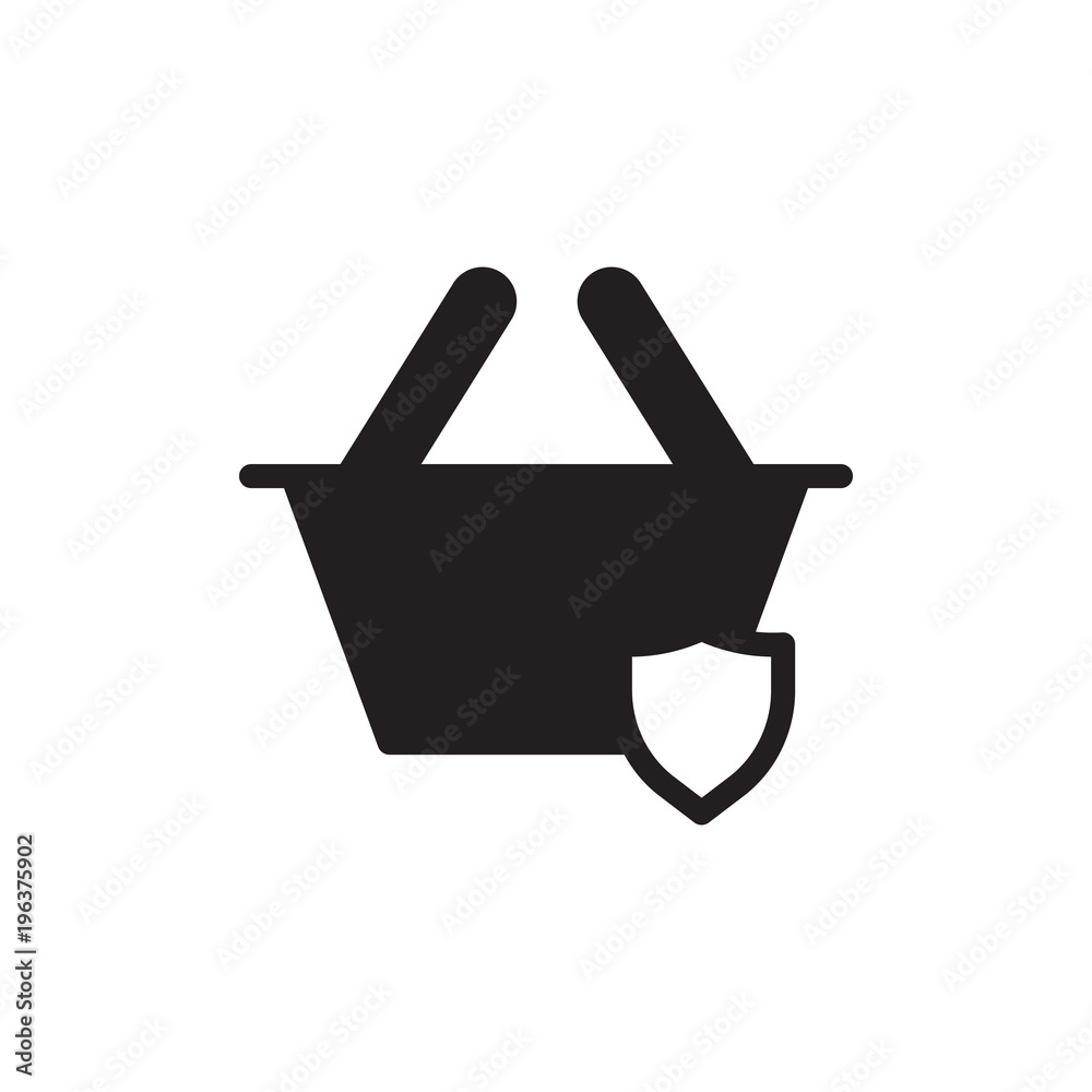 shopping security filled vector icon. Modern simple isolated sign. Pixel perfect vector illustration for logo, website, mobile app and other designs shopping security filled vector icon. Modern simple isolated sign. Pixel perfect vector illustration for logo, website, mobile app and other designs