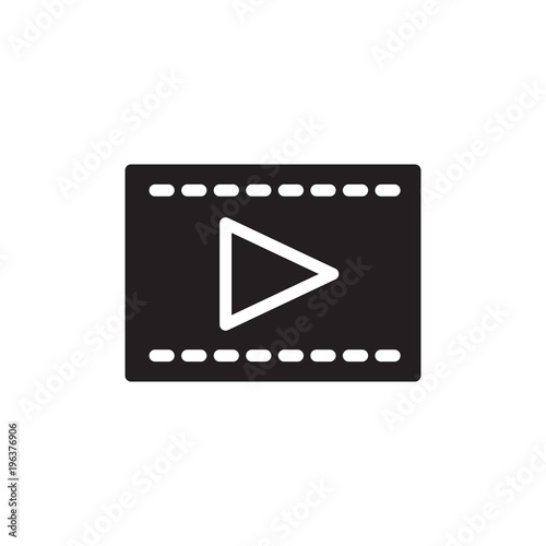 cinema filled vector icon. Modern simple isolated sign. Pixel perfect vector illustration for logo, website, mobile app and other designs