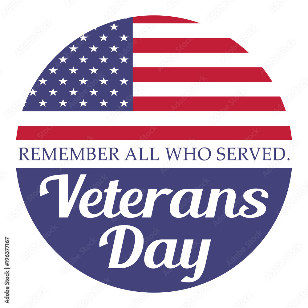 Veterans day. Remember all who served. Illustration with american flag. Veterans day. Remember all who served. Illustration with american flag.
