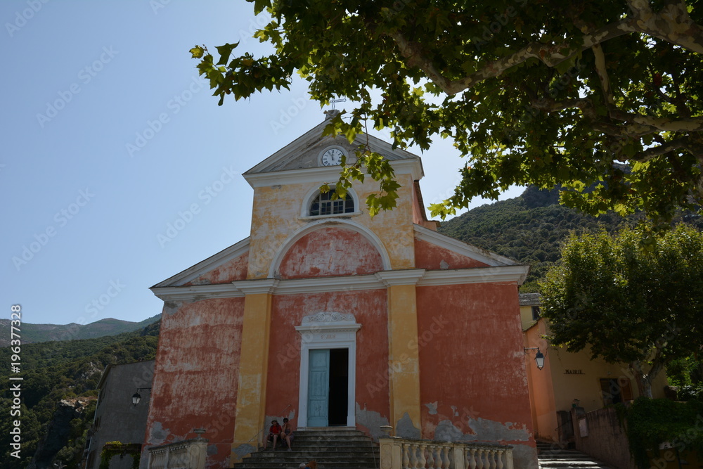 NONZA, Eglise Sainte-Julie, Corse.