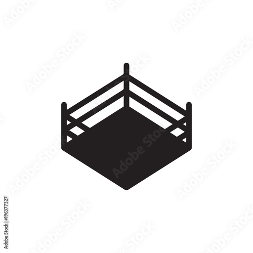 boxing ring filled vector icon. Modern simple isolated sign. Pixel perfect vector  illustration for logo, website, mobile app and other designs