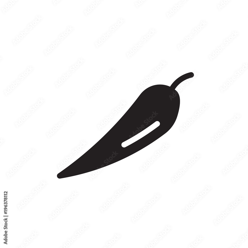hot pepper filled vector icon. Modern simple isolated sign. Pixel perfect vector  illustration for logo, website, mobile app and other designs