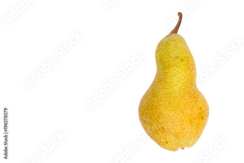 Ripe pears isolated on white background 