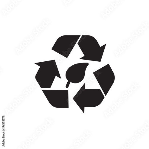 recycle nature filled vector icon. Modern simple isolated sign. Pixel perfect vector illustration for logo, website, mobile app and other designs